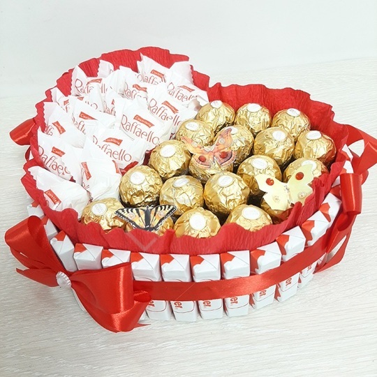 Сердце из конфет Вечная любовь