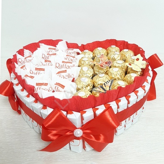Сердце из конфет Вечная любовь